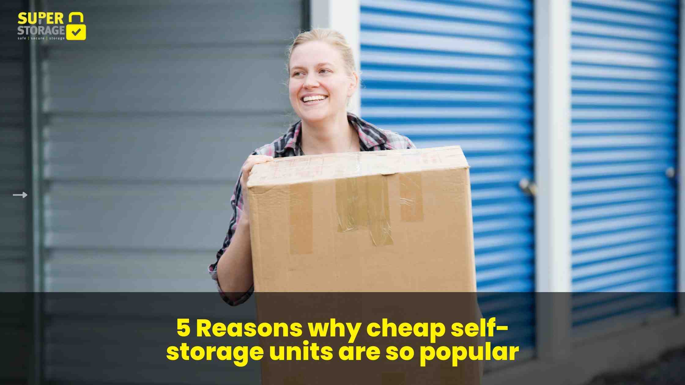 You are currently viewing 5 Reasons why cheap self-storage units are so popular