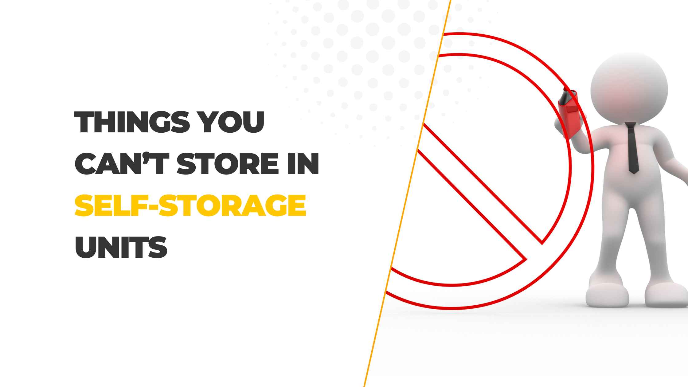 You are currently viewing Things you Can’t Store in Self-storage units 